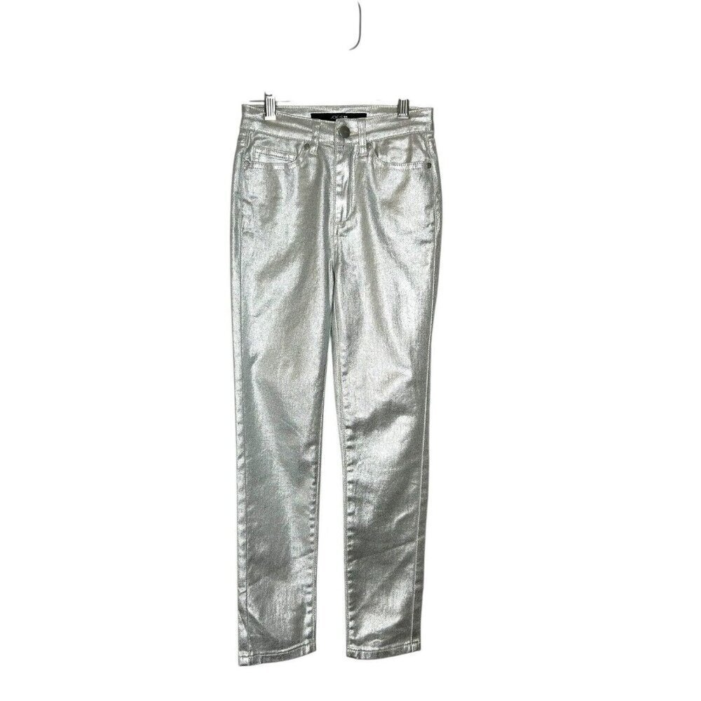 Joes Jeans Metallic Silver Skinny Jeans Girl’s Sz 10